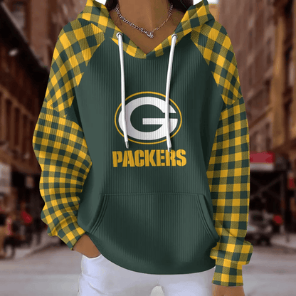 [SPECIAL OFFER] NEW CUSTOMIZED NFL08 GBP GREEN BAY PACKERS RIBBED HOODIE & SWEATSHIRT