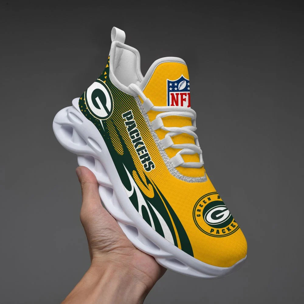 LIMITED EDITION - NEW CUSTOMIZED NFL08 GBP GREEN BAY PACKERS UNISEX MAX SOUL SHOES