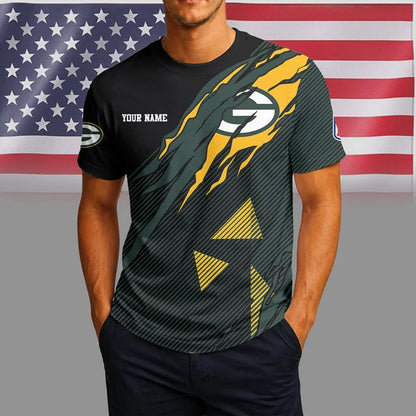 LIMITED EDITION - NEW CUSTOMIZED NFL08 GBP GREEN BAY PACKERS T-SHIRT, POLO SHIRT, ZIP POLO SHIRT, SWEATSHIRT, HOODIE & ZIP HOODIE