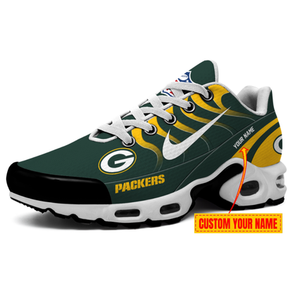 [SPECIAL OFFER] NEW CUSTOMIZED NFL08 GBP GREEN BAY PACKERS AIR MAX PLUS SNEAKERS