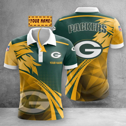LIMITED EDITION - NEW CUSTOMIZED NFL08 GBP GREEN BAY PACKERS POLO SHIRT