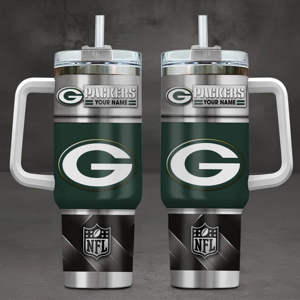 LIMITED EDITION - NEW CUSTOMIZED NFL08 GBP GREEN BAY PACKERS TUMBLER CUP