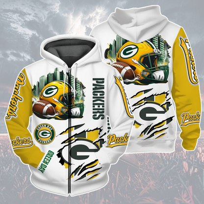 LIMITED EDITION - NEW CUSTOMIZED NFL08 GBP GREEN BAY PACKERS UNISEX T-SHIRT, POLO, HOODIE & JACKETS
