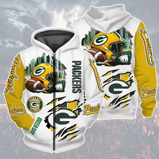 LIMITED EDITION - NEW CUSTOMIZED NFL08 GBP GREEN BAY PACKERS UNISEX T-SHIRT, POLO, HOODIE & JACKETS