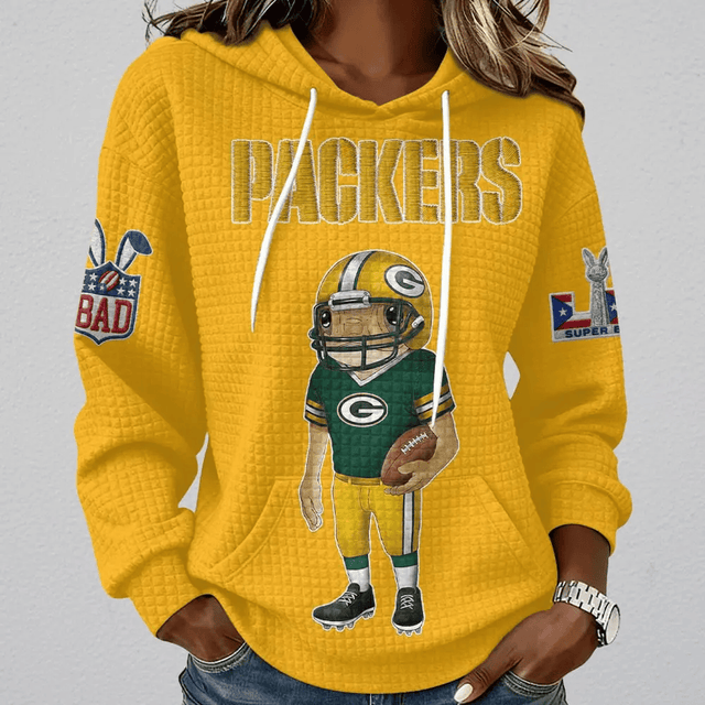 [SPECIAL OFFER] NEW CUSTOMIZED NFL08 GBP GREEN BAY PACKERS UNISEX HOODED SWEATSHIRT