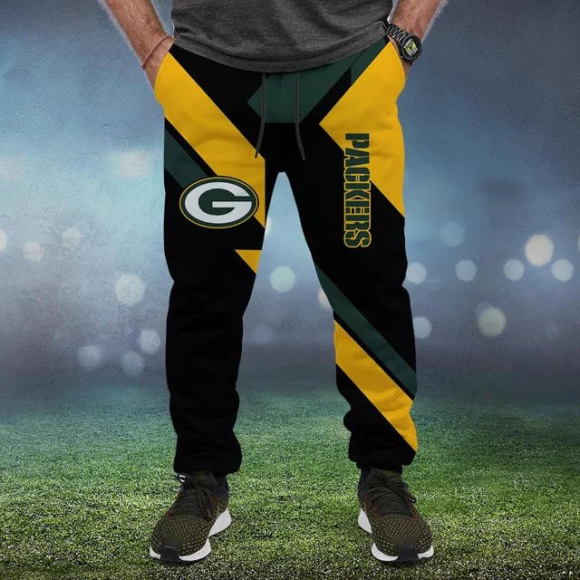 LIMITED EDITION - NEW CUSTOMIZED NFL08 GBP GREEN BAY PACKERS SWEATPANTS