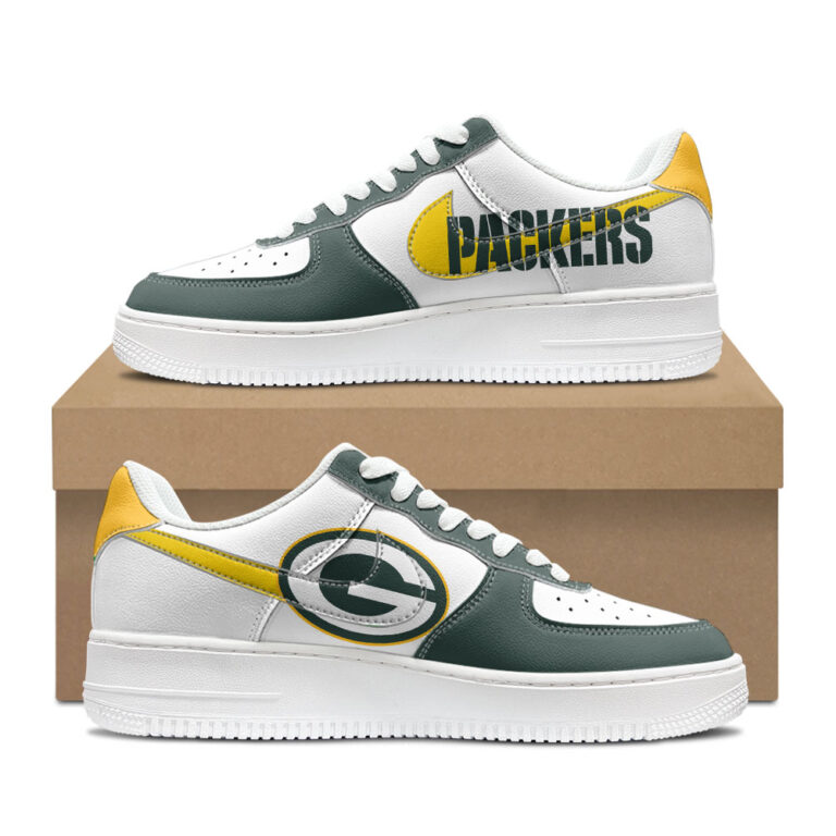 [SPECIAL OFFER] NEW CUSTOMIZED NFL08 GBP GREEN BAY PACKERS AF1 SHOES