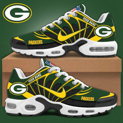 LIMITED EDITION - NEW CUSTOMIZED NFL08 GBP GREEN BAY PACKERS AIR MAX PLUS SNEAKERS