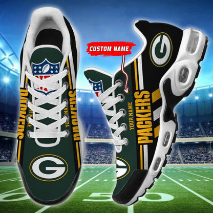LIMITED EDITION - NEW CUSTOMIZED NFL08 GBP GREEN BAY PACKERS AIR MAX PLUS SNEAKERS