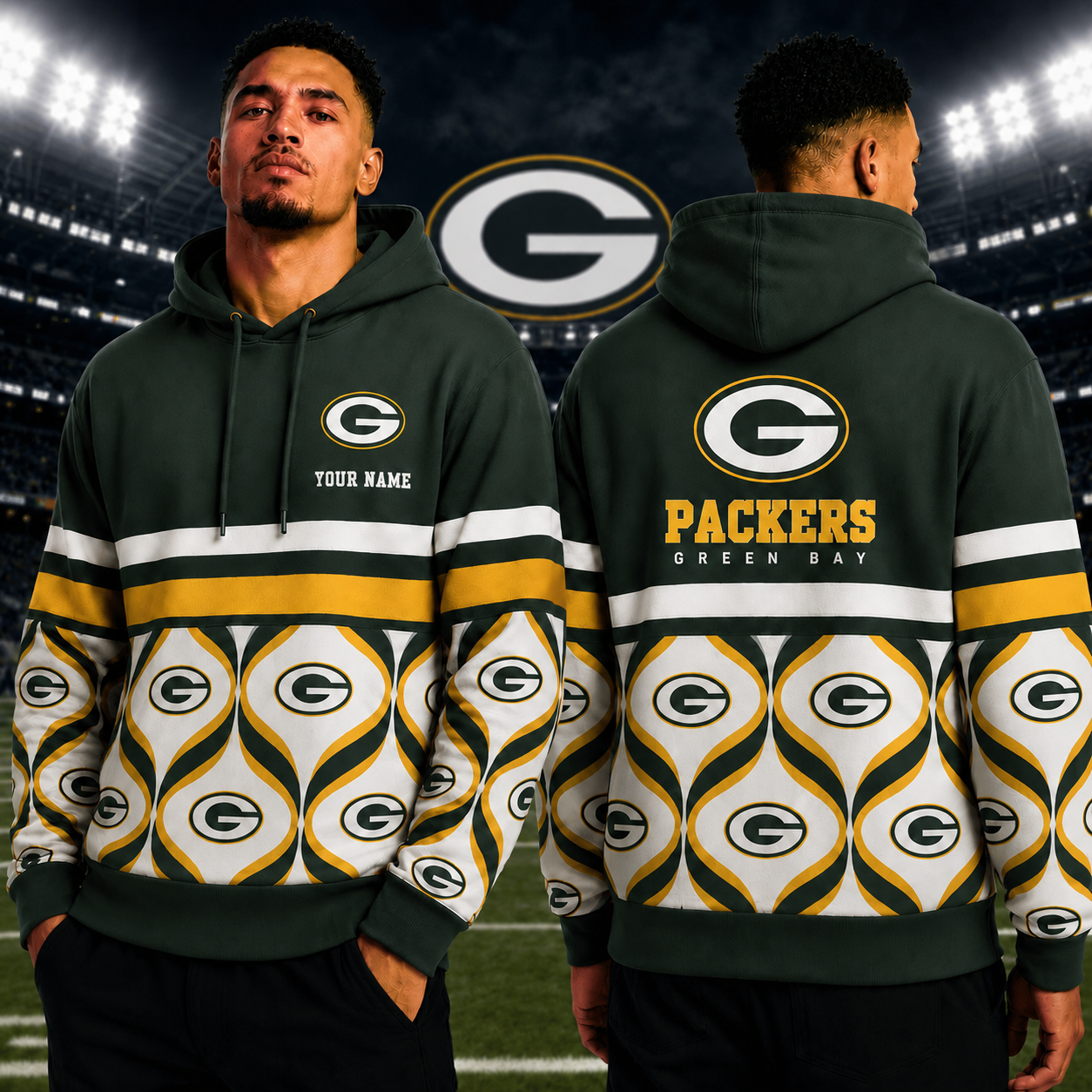 LIMITED EDITION - NEW CUSTOMIZED NFL08 GBP GREEN BAY PACKERS T-SHIRT, HOODIE, ZIP HOODIE