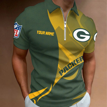 LIMITED EDITION - NEW CUSTOMIZED NFL08 GBP GREEN BAY PACKERS T-SHIRT, POLO SHIRT, ZIP POLO SHIRT, SWEATSHIRT, HOODIE & ZIP HOODIE