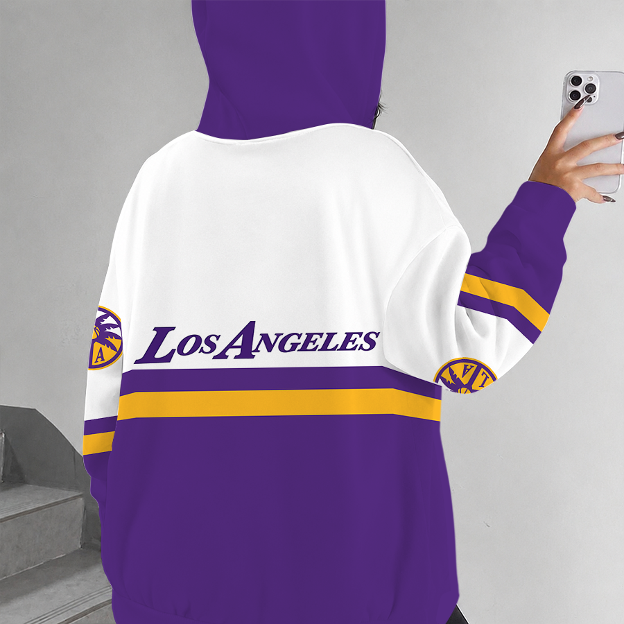 [FAN FAVORITE] NEW CUSTOMIZED WNBA08 LAS LOS ANGELES SPARKS ZIP HOODIE