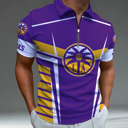 [FAN FAVORITE] NEW CUSTOMIZED WNBA08 LAS LOS ANGELES SPARKS POLO SHIRT