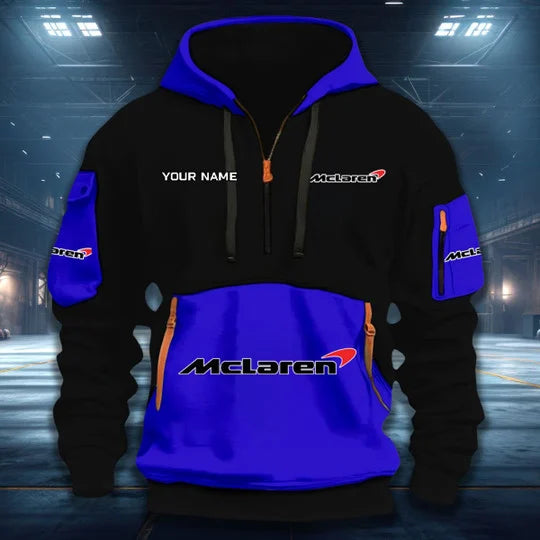 LIMITED RUN - NEW CUSTOMIZED F108 MCL LAREN QUARTER ZIP HOODIE