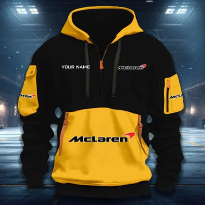 LIMITED RUN - NEW CUSTOMIZED F108 MCL LAREN QUARTER ZIP HOODIE