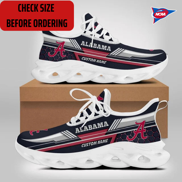 ELITE EDITION - NEW CUSTOMIZED NCAA FBS08 ABC ALABAMA CRIMSON TIDE CLUNKY SNEAKERS