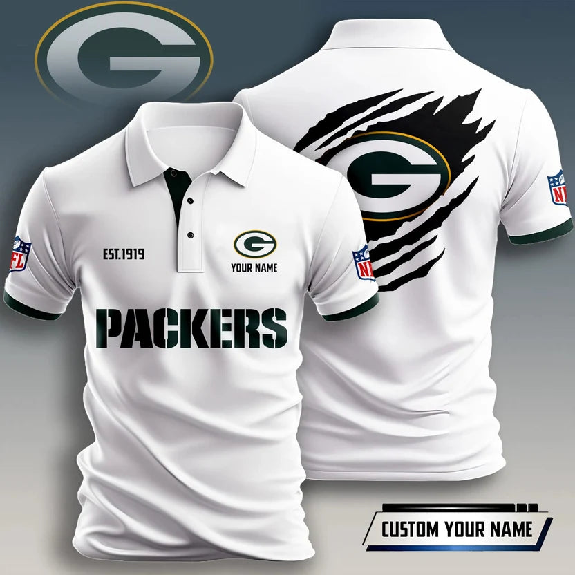 SPECIAL EDITION - NEW CUSTOMIZED NFL08 GBP GREEN BAY PACKERS T-SHIRT, POLO SHIRT, ZIP POLO SHIRT, HOODIE, ZIP HOODIE & SWEATSHIRT