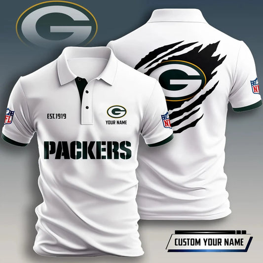 SPECIAL EDITION - NEW CUSTOMIZED NFL08 GBP GREEN BAY PACKERS T-SHIRT, POLO SHIRT, ZIP POLO SHIRT, HOODIE, ZIP HOODIE & SWEATSHIRT