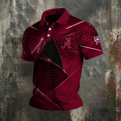VIRAL EDITION - NEW CUSTOMIZED NCAA FBS08 ABC ALABAMA CRIMSON TIDE POLO SHIRT, ZIP POLO SHIRT & T-SHIRTS