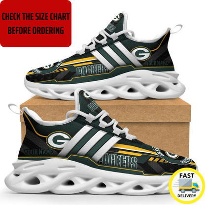 EXCLUSIVE EDITION - NEW CUSTOMIZED NFL08 GBP GREEN BAY PACKERS MAX SOUL SHOES