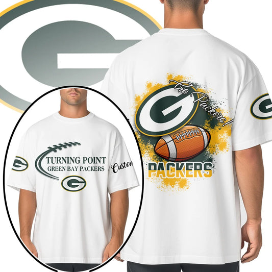 VIRAL EDITION - NEW CUSTOMIZED NFL08 GBP GREEN BAY PACKERS POLO SHIRT, ZIP POLO SHIRT & T-SHIRTS