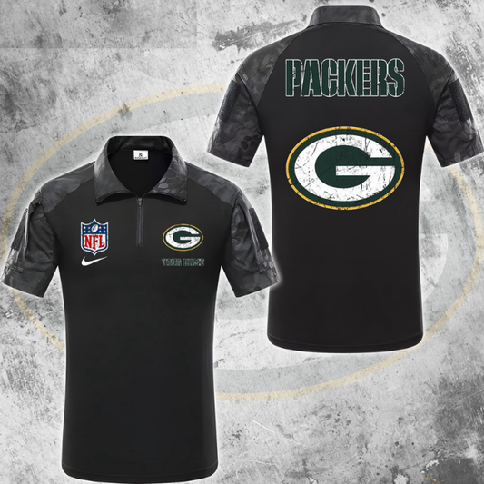 ELITE EDITION - NEW CUSTOMIZED NFL08 GBP GREEN BAY PACKERS POLO SHIRT, ZIP POLO SHIRT & T-SHIRTS