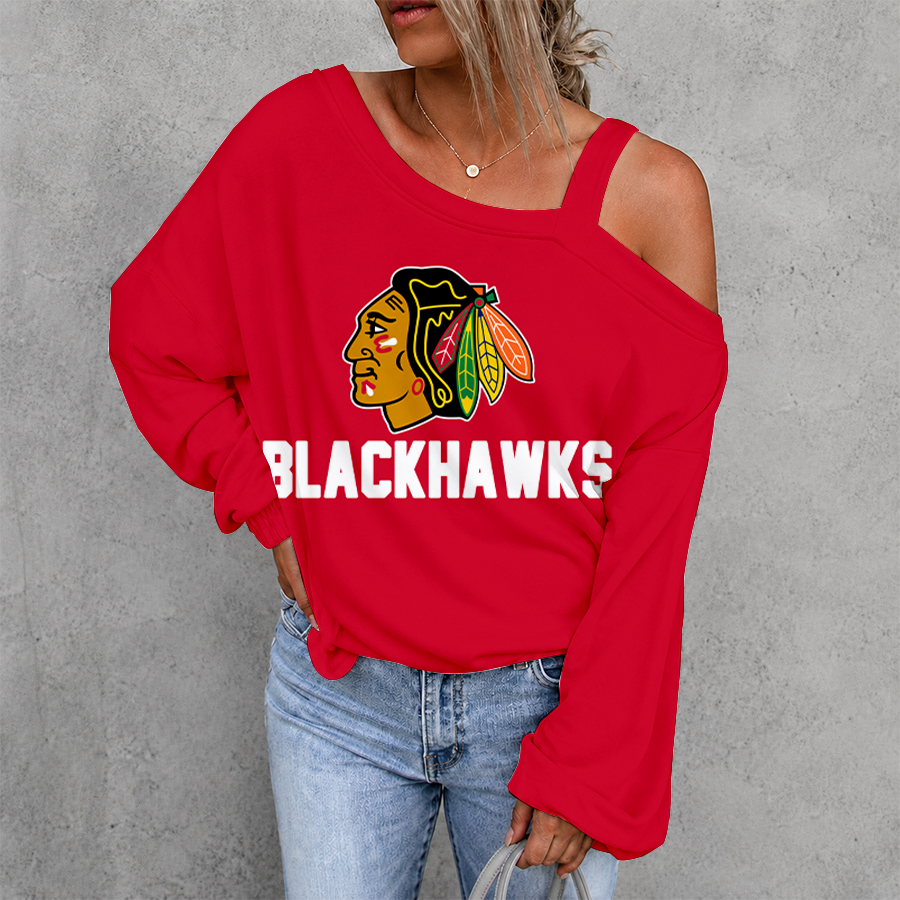 [SUPER SALE] NEW CUSTOMIZED NHL08 CBH CHICAGO BLACKHAWKS DROP SHOULDER SWEATSHIRT