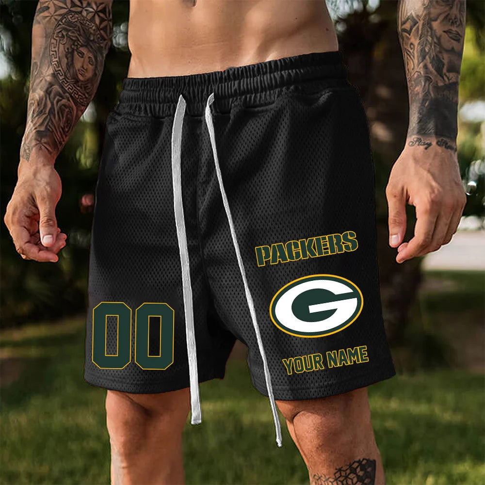 ELITE EDITION - NEW CUSTOMIZED NFL08 GBP GREEN BAY PACKERS SHORT PANTS