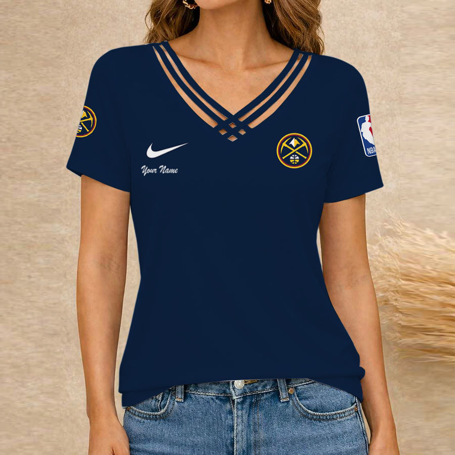 [HOT DEAL] NEW CUSTOMIZED NBA08 DNU DENVER NUGGETS V-NECK SHIRT