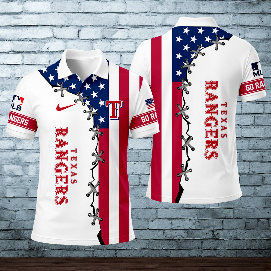 LIMITED EDITION - NEW CUSTOMIZED MLB08 TRS TEXAS RANGERS POLO SHIRT