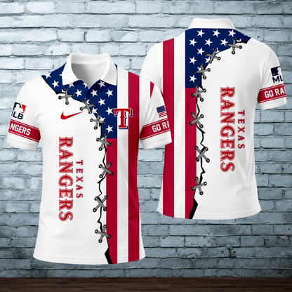 LIMITED EDITION - NEW CUSTOMIZED MLB08 TRS TEXAS RANGERS POLO SHIRT