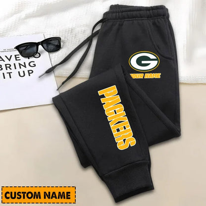 SPECIAL EDITION - NEW CUSTOMIZED NFL08 GBP GREEN BAY PACKERS SWEATPANTS