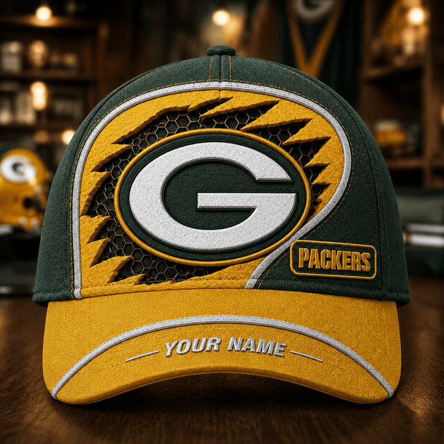 SPECIAL EDITION - NEW CUSTOMIZED NFL08 GBP GREEN BAY PACKERS CLASSIC CAP