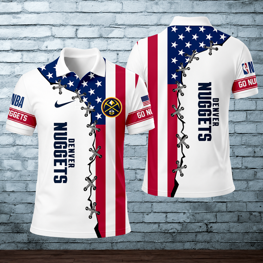 LIMITED EDITION - NEW CUSTOMIZED NBA08 DNU DENVER NUGGETS POLO SHIRT