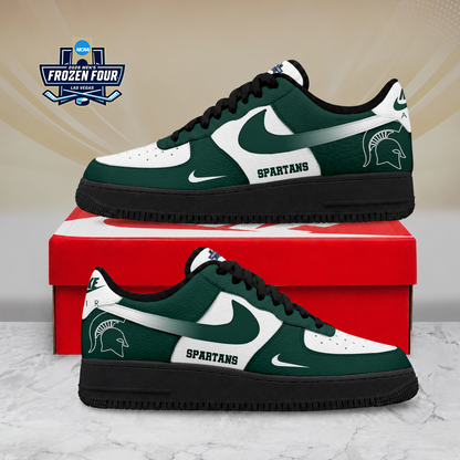 LIMITED EDITION - NEW CUSTOMIZED NCAA MFF08 MSS MICHIGAN STATE SPARTANS AF1 SHOES