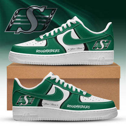 [FAN EXCLUSIVE] NEW CUSTOMIZED CFL08 SSK SASKATCHEWAN ROUGHRIDERS AF1 SHOES