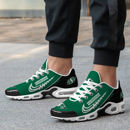 [FAN EXCLUSIVE] NEW CUSTOMIZED CFL08 SSK SASKATCHEWAN ROUGHRIDERS AIR MAX PLUS SNEAKERS