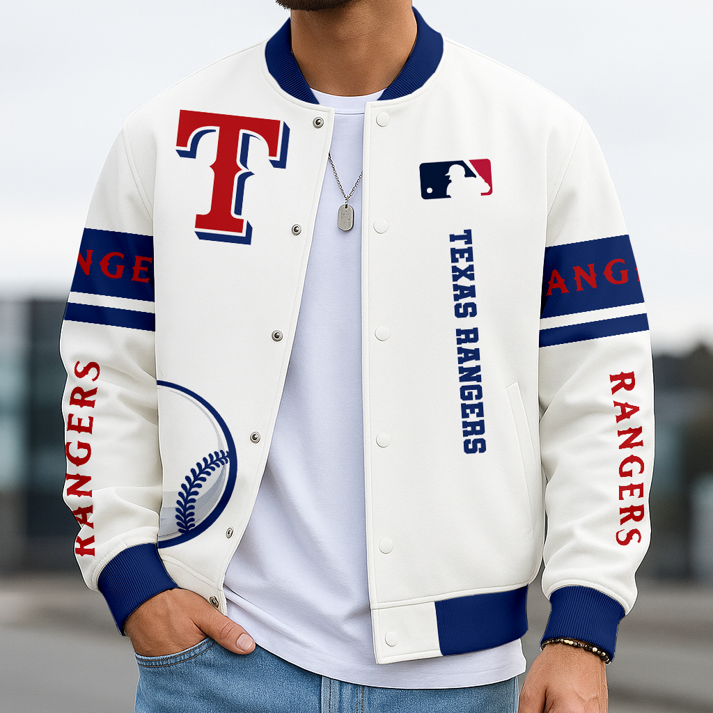 LIMITED EDITION - NEW CUSTOMIZED MLB08 TRS TEXAS RANGERS BASEBALL JACKET