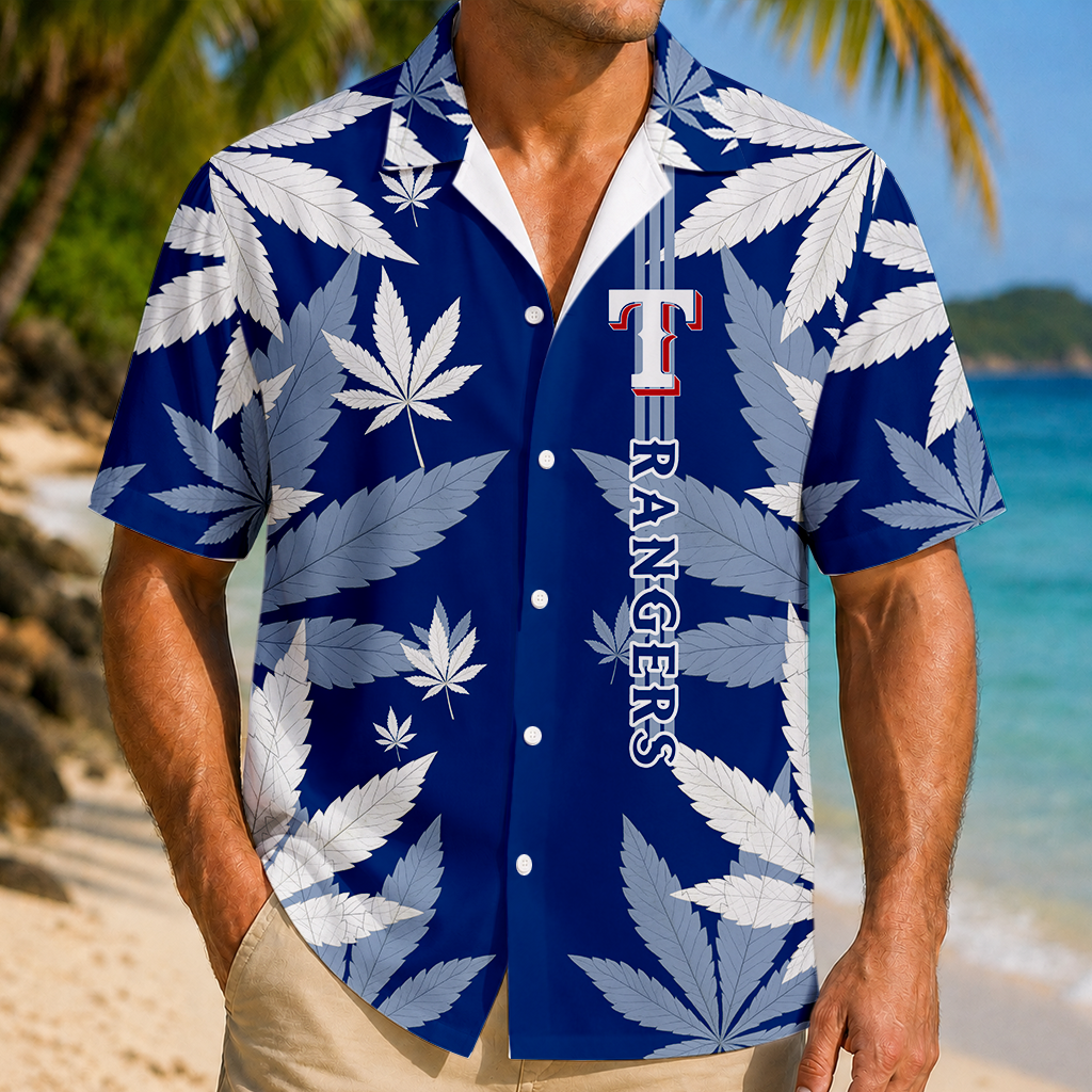 LIMITED EDITION - NEW CUSTOMIZED MLB08 TRS TEXAS RANGERS UNISEX HAWAIIAN SHIRT