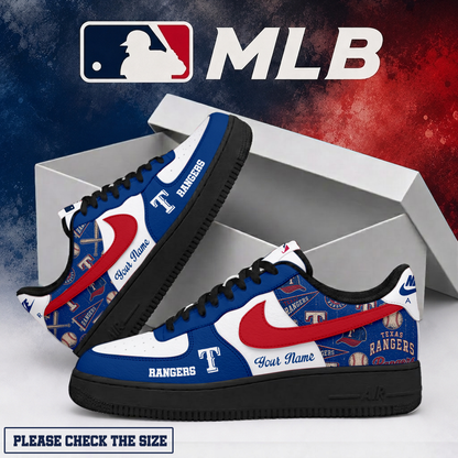 LIMITED EDITION - NEW CUSTOMIZED MLB08 TRS TEXAS RANGERS AF1 SHOES