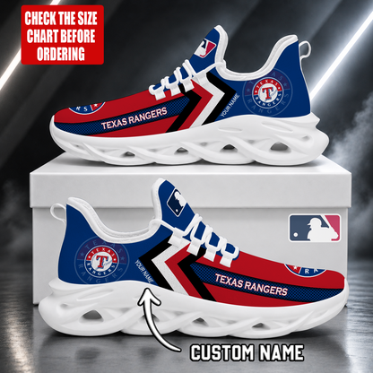 LIMITED EDITION - NEW CUSTOMIZED MLB08 TRS TEXAS RANGERS MAX SOUL SHOES