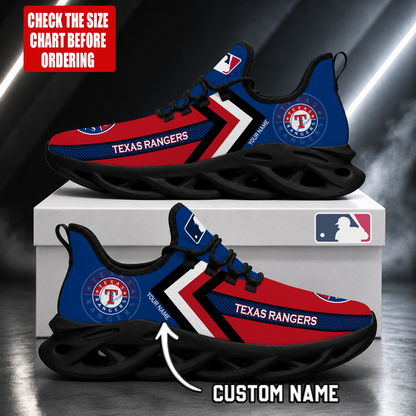 LIMITED EDITION - NEW CUSTOMIZED MLB08 TRS TEXAS RANGERS MAX SOUL SHOES