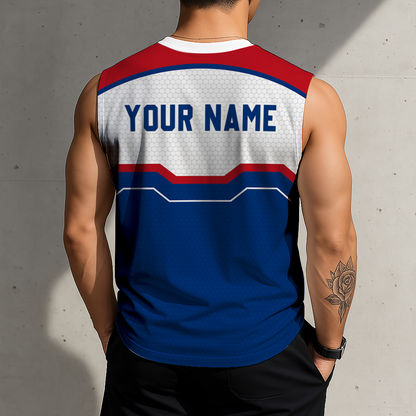 LIMITED EDITION - NEW CUSTOMIZED MLB08 TRS TEXAS RANGERS MEN'S GYM SHIRT