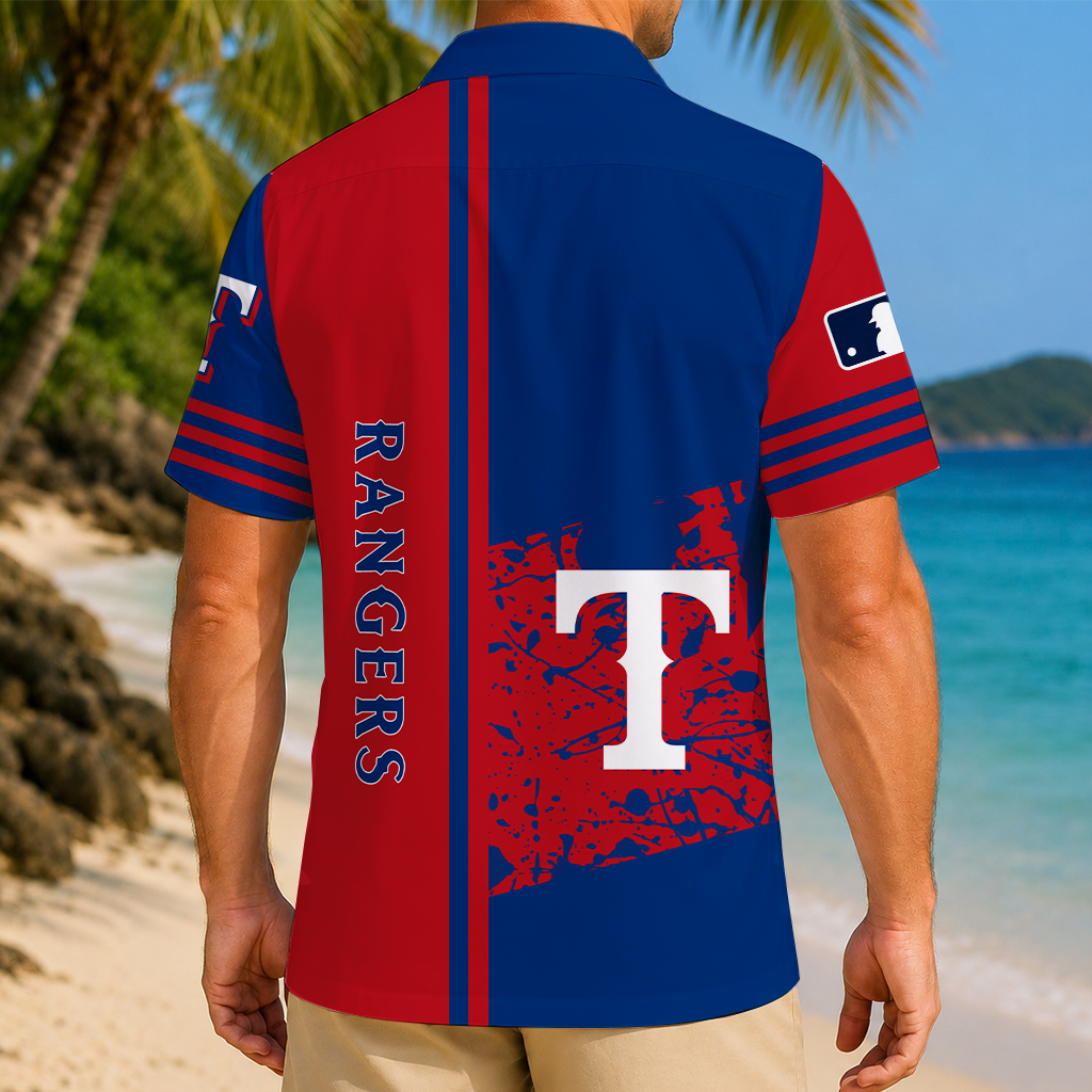 LIMITED EDITION - NEW CUSTOMIZED MLB08 TRS TEXAS RANGERS UNISEX HAWAIIAN SHIRT