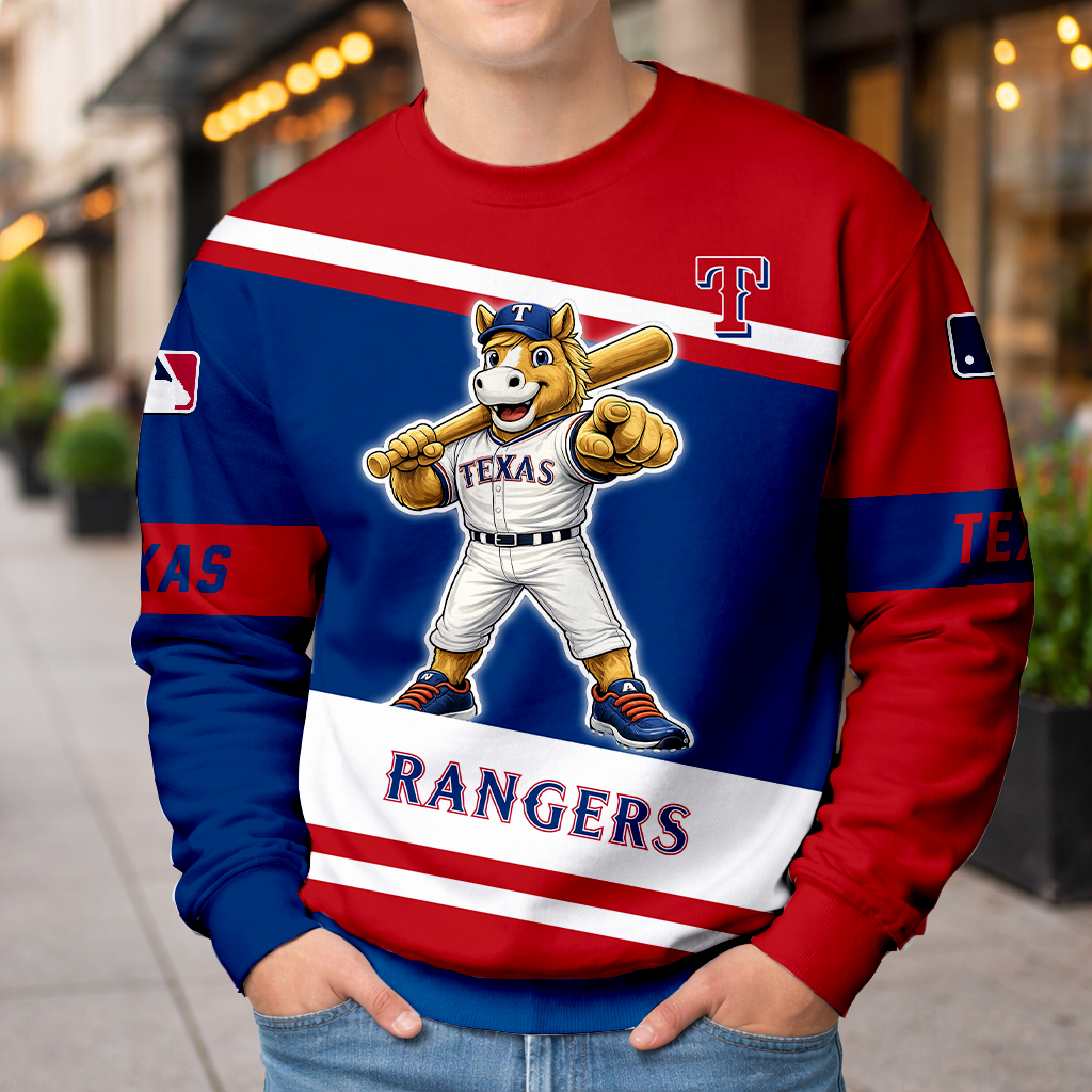 LIMITED EDITION - NEW CUSTOMIZED MLB08 TRS TEXAS RANGERS UNISEX T-SHIRT, HOODIE & JACKETS