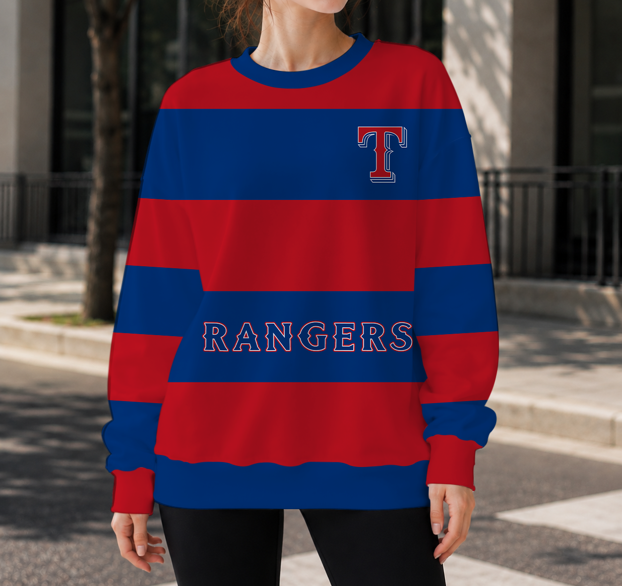 LIMITED EDITION - NEW CUSTOMIZED MLB08 TRS TEXAS RANGERS UNISEX SWEATSHIRT
