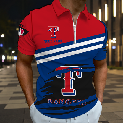 EXCLUSIVE EDITION - NEW CUSTOMIZED MLB08 TRS TEXAS RANGERS T-SHIRT, POLO SHIRT, ZIP POLO SHIRT, SWEATSHIRT, HOODIE & ZIP HOODIE