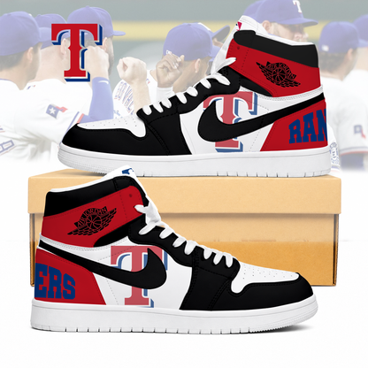 LIMITED EDITION - NEW CUSTOMIZED MLB08 TRS TEXAS RANGERS AIR JORDAN SNEAKERS