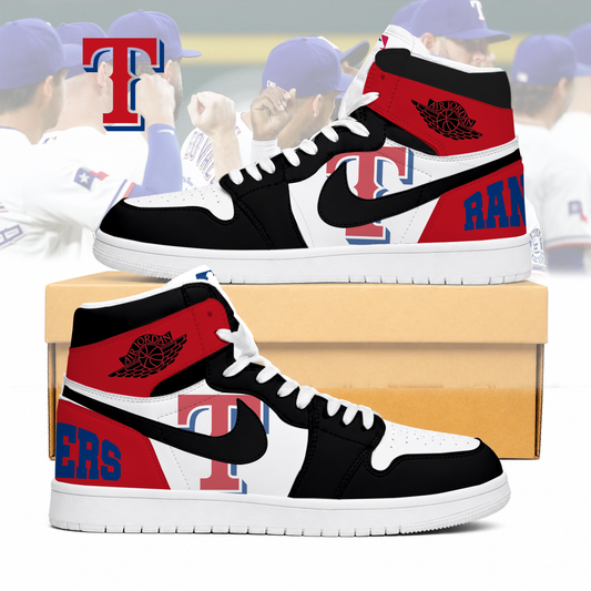 LIMITED EDITION - NEW CUSTOMIZED MLB08 TRS TEXAS RANGERS AIR JORDAN SNEAKERS