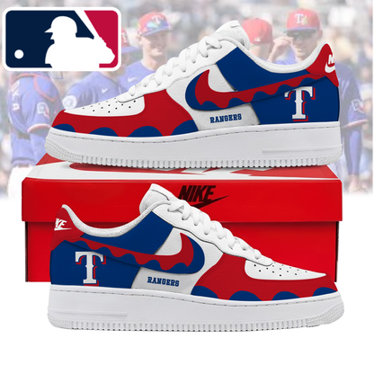 FINAL CLEARANCE - NEW CUSTOMIZED MLB08 TRS TEXAS RANGERS AF1 SHOES